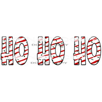 Ho Ho Ho #11175 Sublimation transfers - Heat Transfer