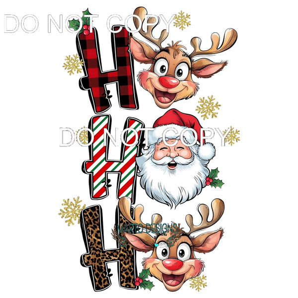 Ho Ho Ho #187 Sublimation transfers - Heat Transfer Graphic