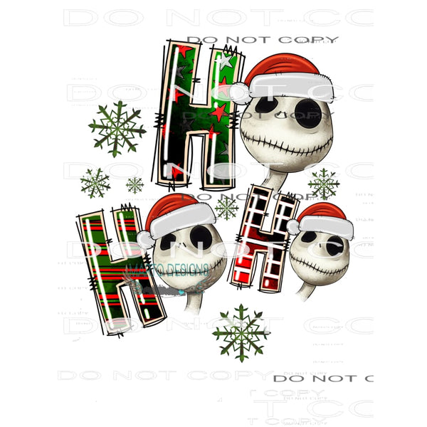 Ho Ho Ho #7186 Sublimation transfers - Heat Transfer Graphic