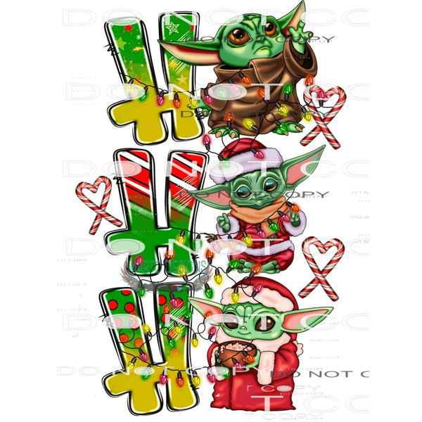 Ho Ho Ho #7191 Sublimation transfers - Heat Transfer Graphic