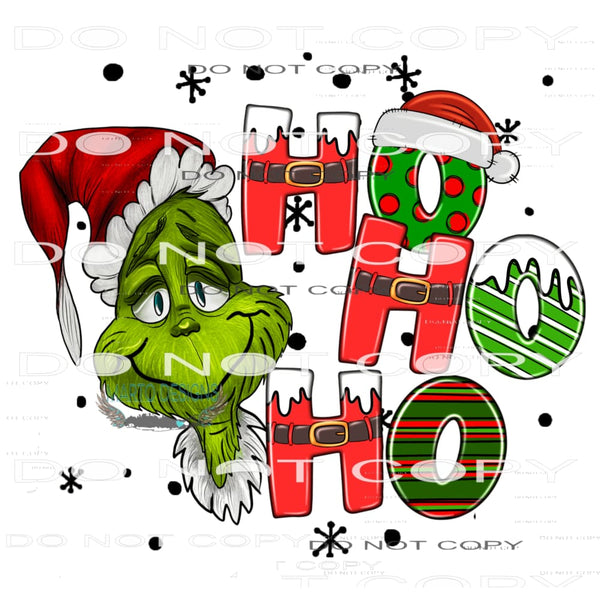 Ho Ho Ho #7192 Sublimation transfers - Heat Transfer Graphic