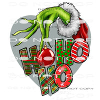 Ho Ho Ho #7196 Sublimation transfers - Heat Transfer Graphic