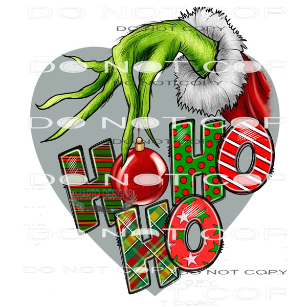 Ho Ho Ho #7196 Sublimation transfers - Heat Transfer Graphic