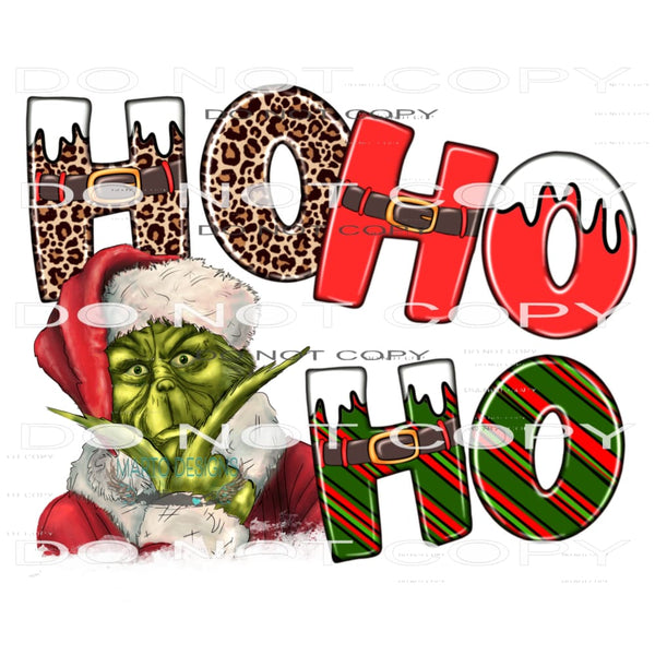 Ho Ho Ho #7279 Sublimation transfers - Heat Transfer Graphic