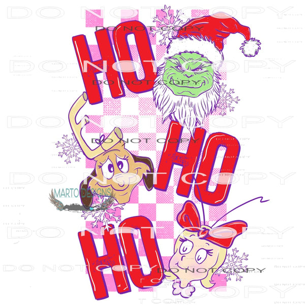 Ho Ho Ho #7459 Sublimation transfers - Heat Transfer Graphic