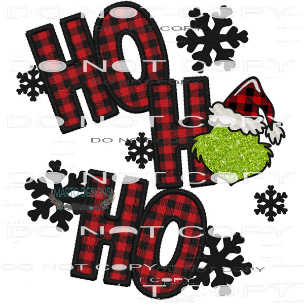 Ho Ho Ho #7460 Sublimation transfers - Heat Transfer Graphic