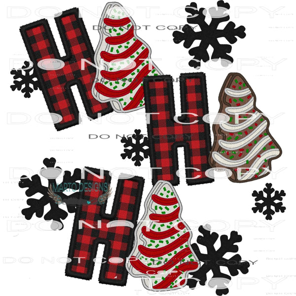 Ho Ho Ho #7462 Sublimation transfers - Heat Transfer Graphic
