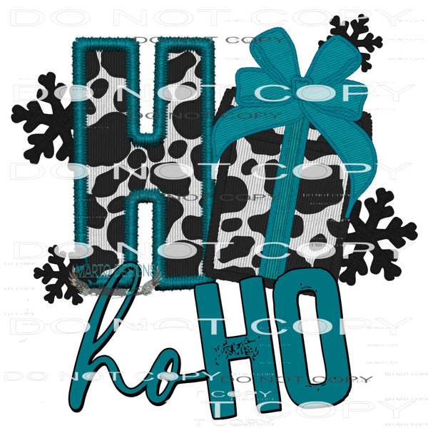 Ho Ho Ho #7463 Sublimation transfers - Heat Transfer Graphic