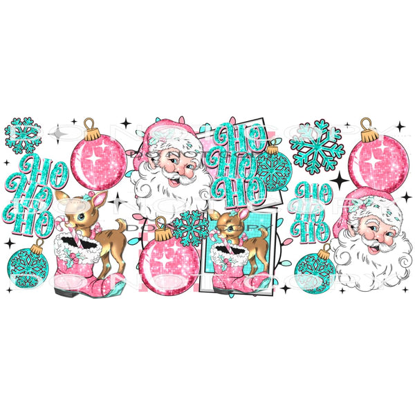 Ho Ho Ho #7523 Sublimation transfers - Heat Transfer Graphic