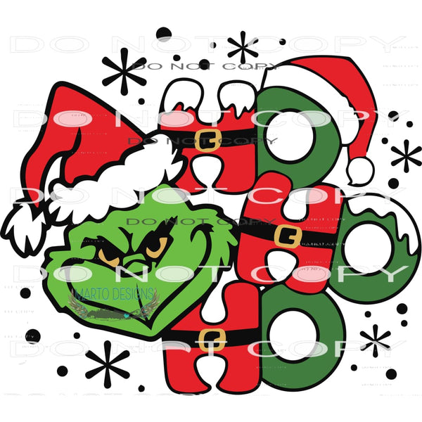 Ho Ho Ho #8209 Sublimation transfers - Heat Transfer Graphic