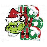 Ho Ho Ho #8268 Sublimation transfers - Heat Transfer Graphic