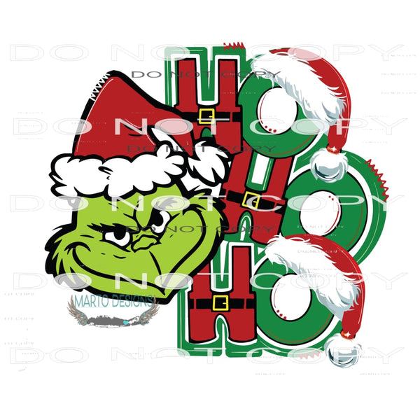 Ho Ho Ho #8268 Sublimation transfers - Heat Transfer Graphic