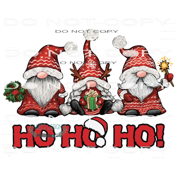 Ho Ho Ho #8435 Sublimation transfers - Heat Transfer Graphic