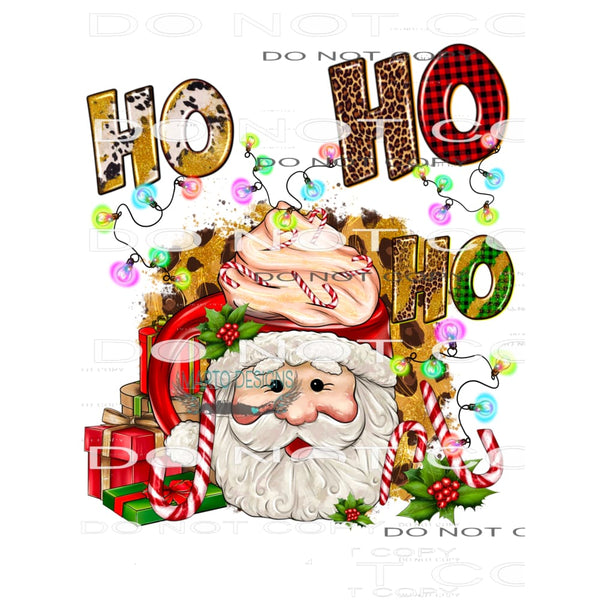 Ho Ho Ho #8599 Sublimation transfers - Heat Transfer Graphic