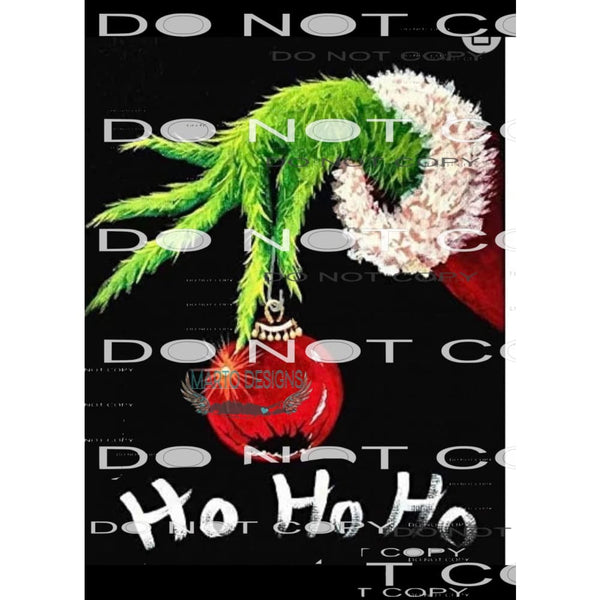 Ho Ho Ho #8620 Sublimation transfers - Heat Transfer Graphic