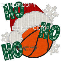 Ho Ho Ho Basketball #8354 Sublimation transfers - Heat