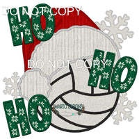Ho Ho Ho Volleyball #8356 Sublimation transfers - Heat