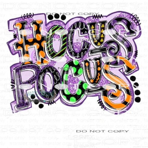 Hocus Pocus #6940 Sublimation transfers - Heat Transfer