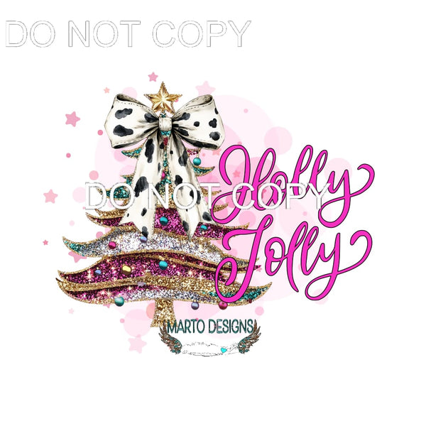 Holly Jolly #192 Sublimation transfers - Heat Transfer