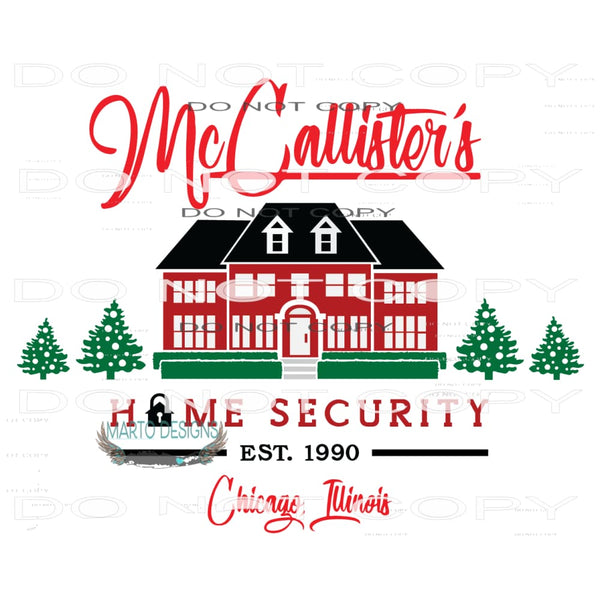 Home Alone #7717 Sublimation transfer - Heat Transfer