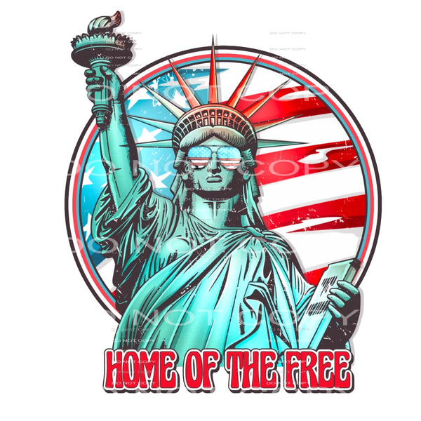 Home of the brave # 998 - Heat Transfer Graphic Tee -
