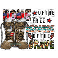 Home Of The Free #10893 Sublimation transfer - Heat