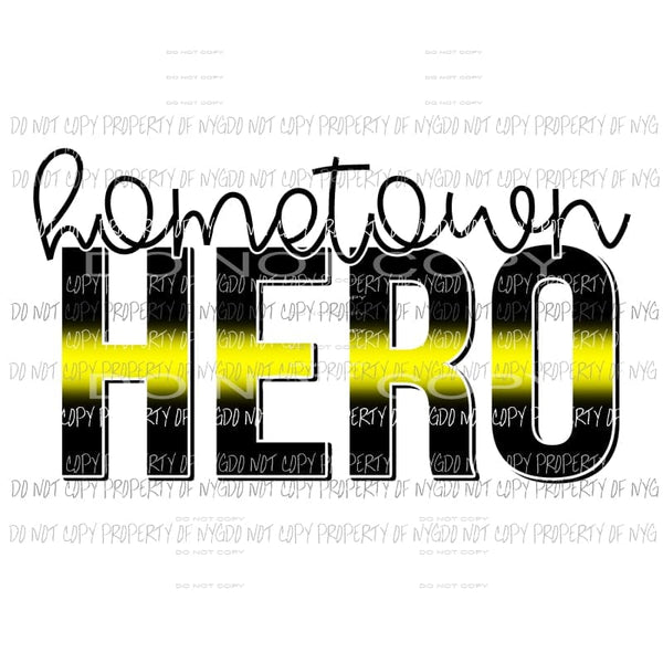 Hometown Hero Dispatcher Sublimation transfers Heat Transfer