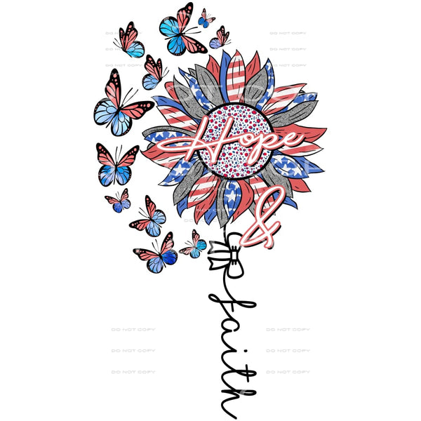 Hope And Faith #4987 Sublimation transfers - Heat Transfer