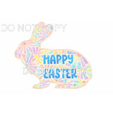 Hoppy Easter Door Hanger # 006 Wood Laser Blank | DIY Craft