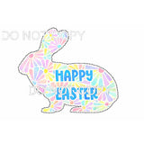 Hoppy Easter Door Hanger # 006 Wood Laser Blank | DIY Craft