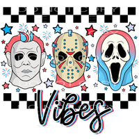 Horror 4th Of July Vibes #4623 Sublimation transfers - Heat