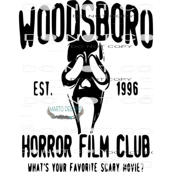 Horror Film Club #6500 Sublimation transfers - Heat Transfer