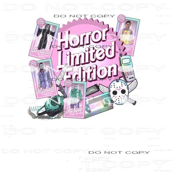 Horror Limited Edition #6645 Sublimation transfers - Heat