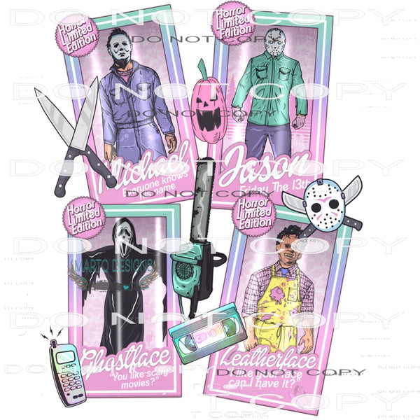 Horror Limited Edition #6654 Sublimation transfers - Heat