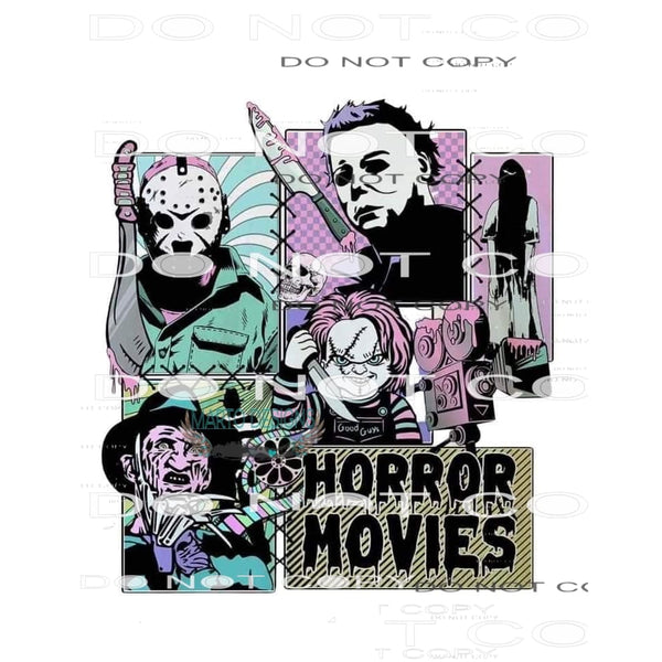 Horror Movies And Chill #6154 Sublimation transfers - Heat