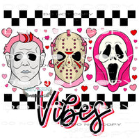 Horror Valentine Vibes #8883 Sublimation transfers - Heat