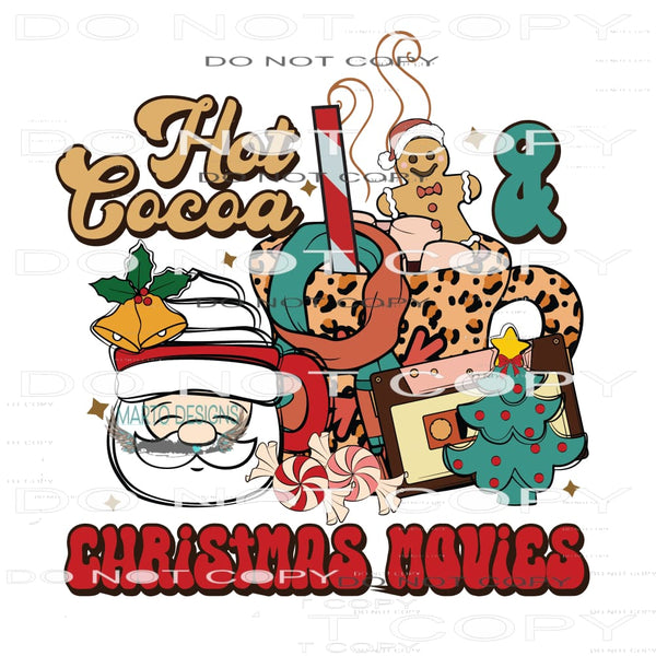 Hot Coco And Christmas Movies #7143 Sublimation transfers -