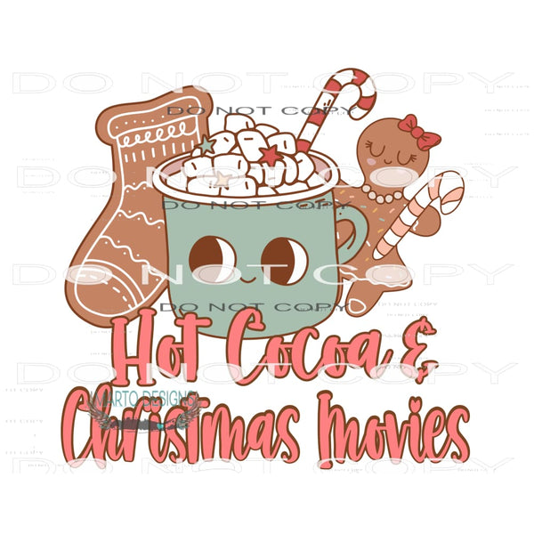 Hot Cocoa And Christmas Movies #11176 Sublimation transfers