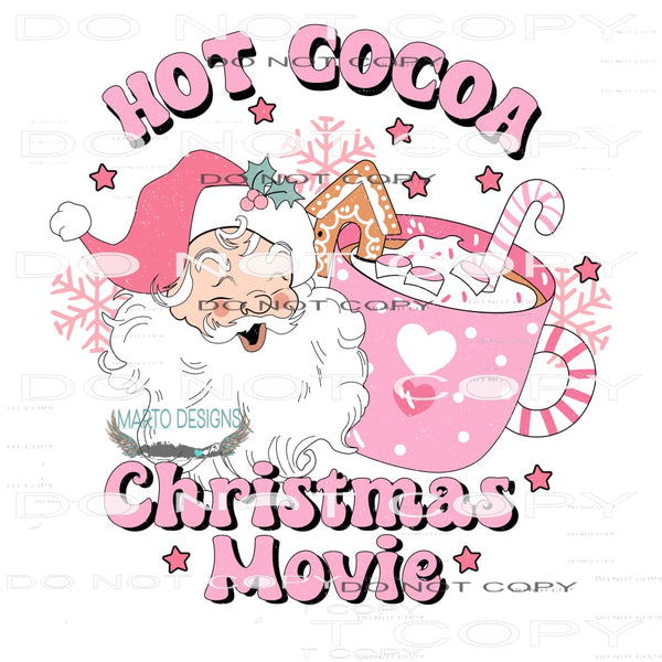 Hot Cocoa Christmas Movie #8013 Sublimation transfers - Heat