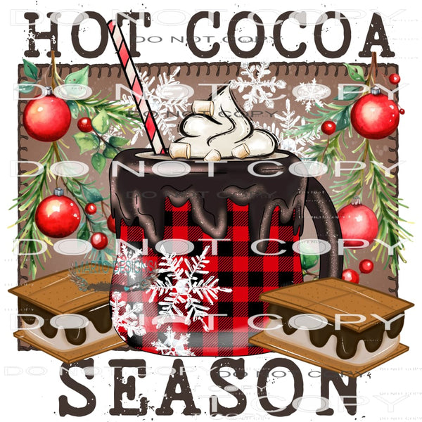 Hot Cocoa Season #8595 Sublimation transfers - Heat Transfer