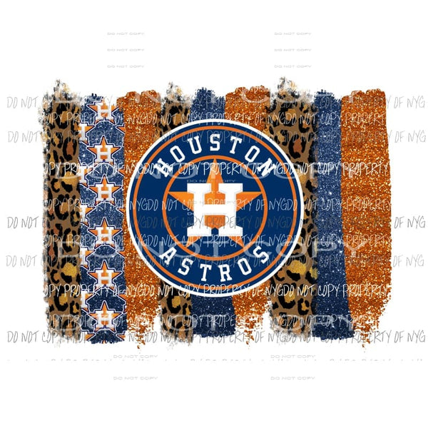 Houston Astros Paint Pallet # 3 Sublimation transfers Heat Transfer