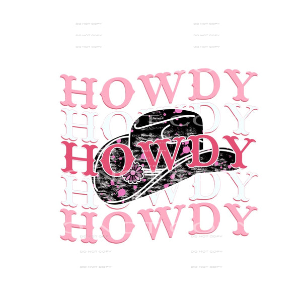 Howdy # 234 Sublimation transfers - Heat Transfer Graphic