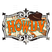 Howdy # 598 Sublimation transfers - Heat Transfer Graphic