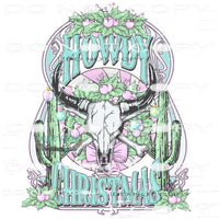 Howdy Christmas #6909 Sublimation transfers - Heat Transfer
