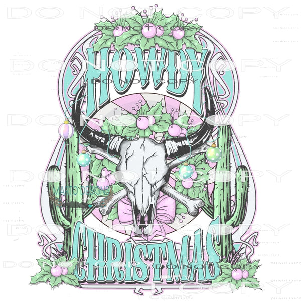 Howdy Christmas #6909 Sublimation transfers - Heat Transfer
