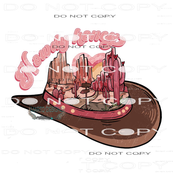 Howdy Honey #9024 Sublimation transfers - Heat Transfer