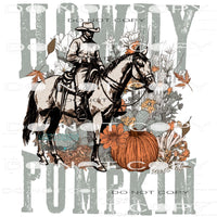 Howdy Pumpkin #6445 Sublimation transfers - Heat Transfer