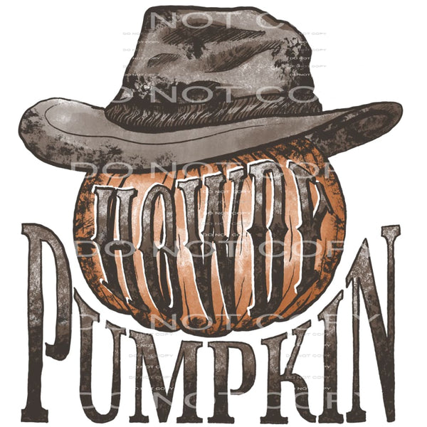 Howdy Pumpkin # 88831 Sublimation transfers - Heat Transfer