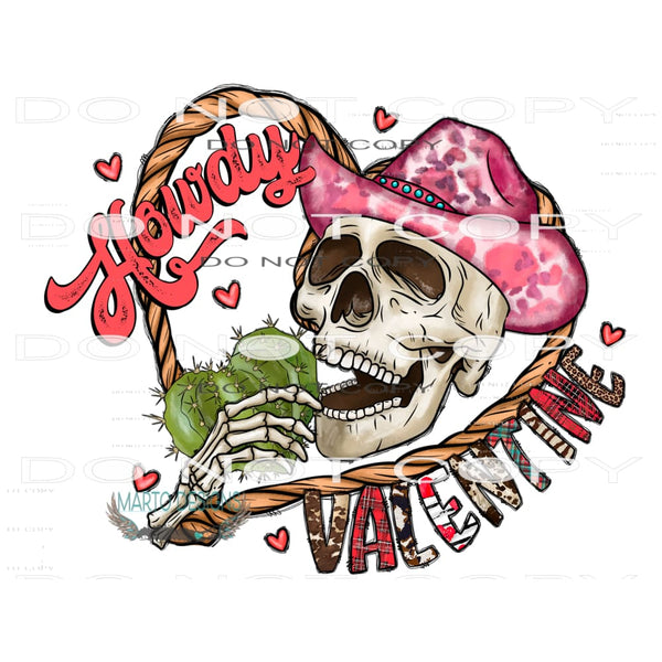 Howdy Valentine #9694 Sublimation transfers - Heat Transfer