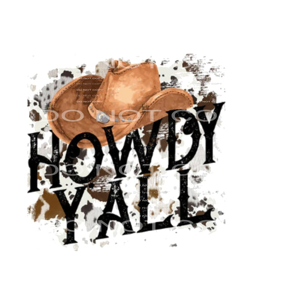 Howdy Yall #6001 Sublimation transfers - Heat Transfer